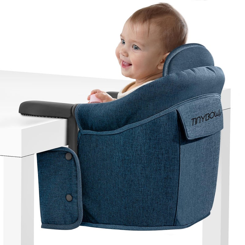 Tinybow Hook On High Chair for Baby, High Chair That Attaches to Table - Clip On High Chair for Table, Portable High Chair for Travel, Highchair for Baby Seat - Portable Baby Chair for Eating - Image 1